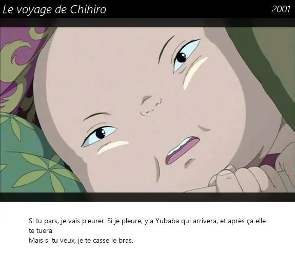Vignette : Le voyage de Chihiro